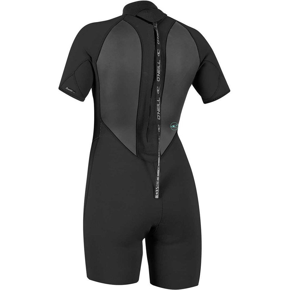 2025 O'Neill Womens Reactor II 2mm Back Zip Shorty Wetsuit 5043 - Black